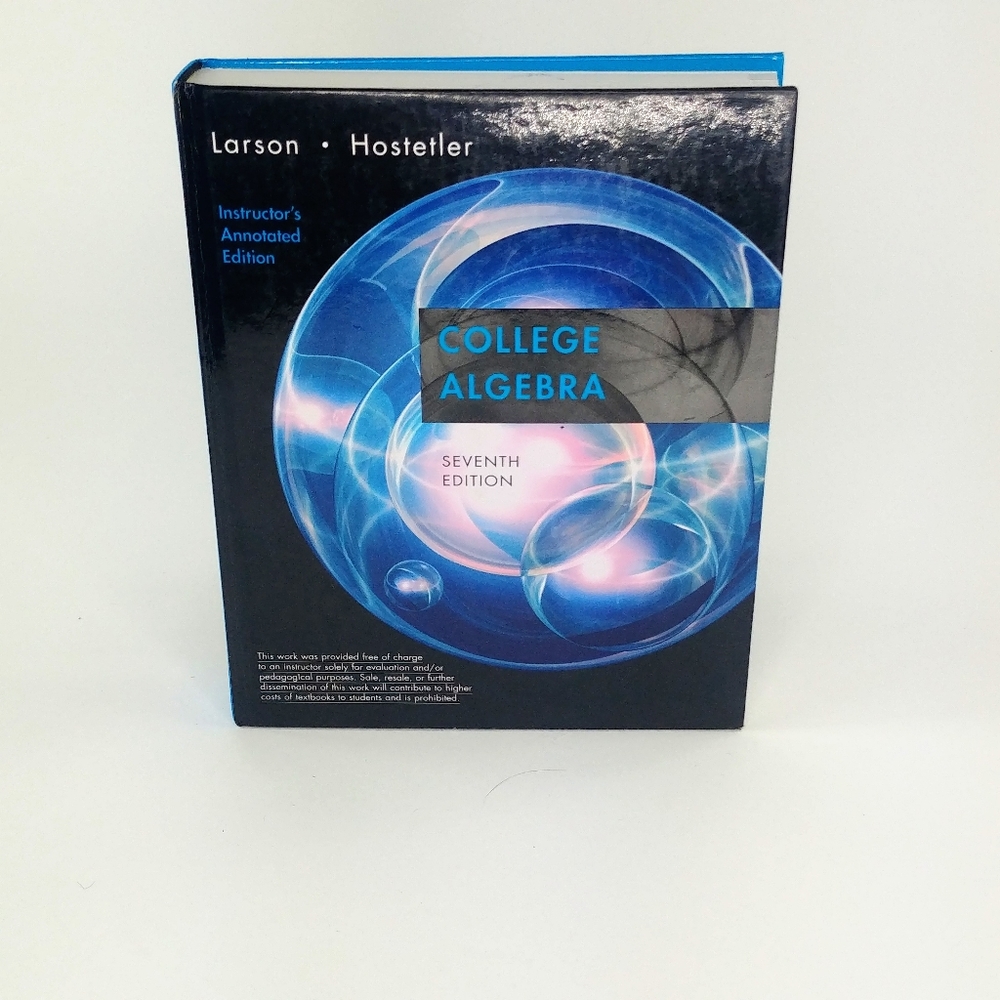 College Algebra Seventh Edition Textbook Larson